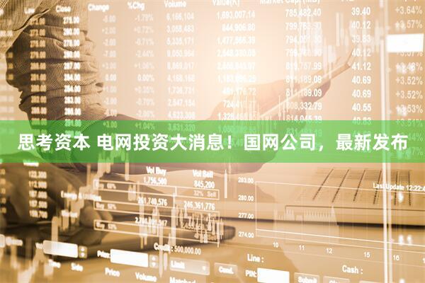 思考资本 电网投资大消息！国网公司，最新发布