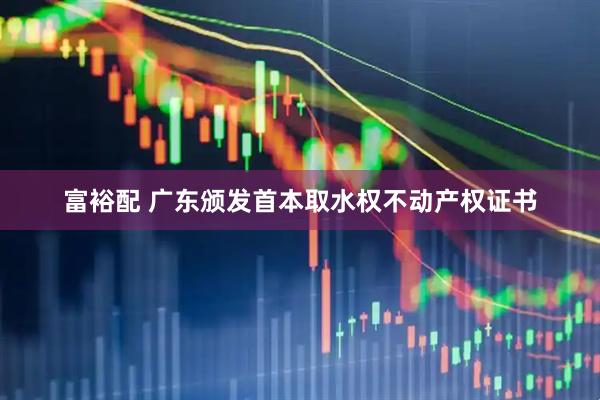 富裕配 广东颁发首本取水权不动产权证书