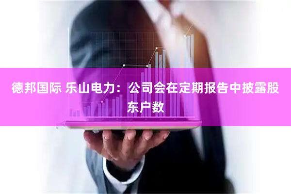 德邦国际 乐山电力：公司会在定期报告中披露股东户数