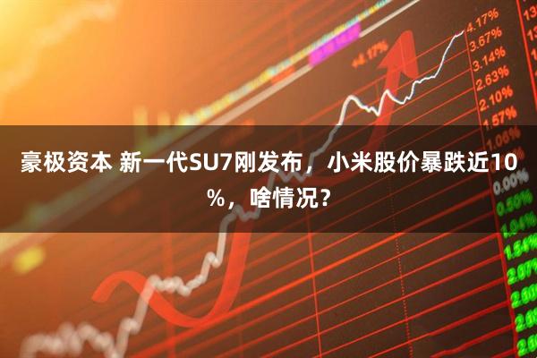 豪极资本 新一代SU7刚发布，小米股价暴跌近10%，啥情况？